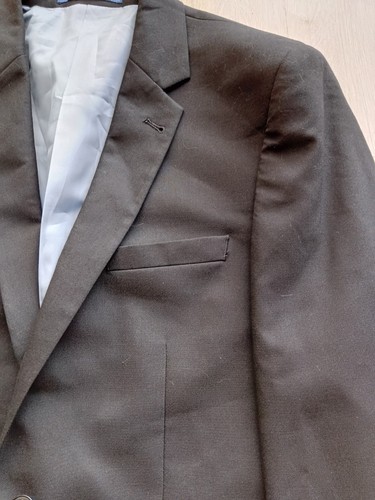 CHAQUETA BLAZER NEGRA INTELIGENTE BURTON PARA HOMBRE TALLA 40R 101 cm AJUSTE CEÑIDO CON ELÁSTICO - Imagen 6 de 13