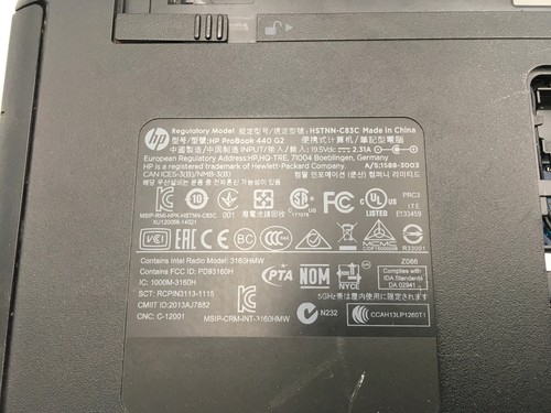 HP PROBOOK 440 G2 - FOR PARTS - INTEL I3 4TH GEN - 4GB RAM - NO POWER - READ -BB - Picture 6 of 8