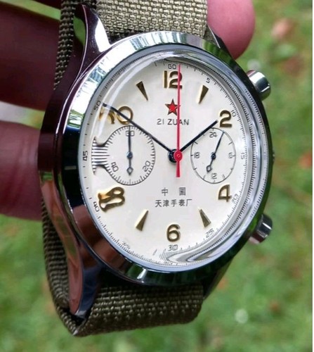 MENS SEAGULL 1963 30M WR 38MM QUARTZ CHRONOGRAPH WATCH. BNIB. - Picture 5 of 8