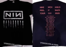 Nine Inch Nails - Peel It Back Tour 2025 short sleeve 2 side shirt VK00646