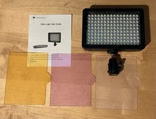 160 LED Video Light Lamp Panel Dimmable with Three Filters