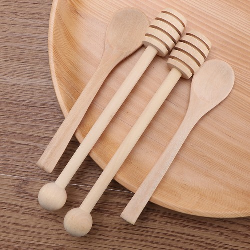 4 Stück Honiglöffel aus Holz Honiglöffel für Hochzeitsgeschenke - Bild 8 von 11