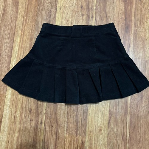 Forever 21 Micro Rock schwarz Plissee Y2K 90er Grunge Goth Fee Cord Rüschen - Bild 8 von 9