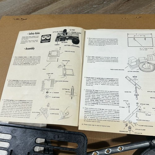 Accesorio Router Vintage Sears Craftsman Rout-A-Signer 92572 Nuevo Caja Abierta - Imagen 3 de 11