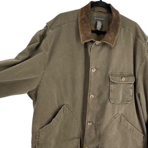 Banana Republic Chore Jacke XL braun Scheunenmantel Longline Taschen Outdoor Safari - Bild 4 von 11