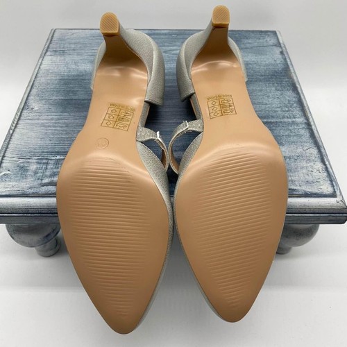 NEW Journee Collection Tillis Women’s D’orsay Heels Silver Size 6.5 - Picture 6 of 10