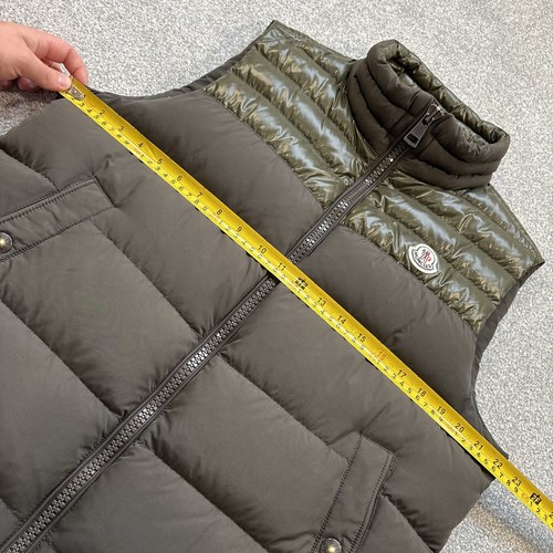 Moncler Deneb Weste Khaki Größe 3 Medium 100 % Original - Bild 13 von 15