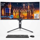 Ordinateur Personnel Tout en Un I7 10th 34 " Windows 10 16gb 240gb Curvo FHD