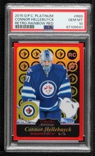 2015 O-Pee-Chee Platinum Rainbow Red /15 Connor Hellebuyck #R89 PSA 10 Rookie RC
