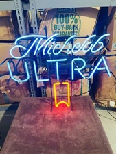 AWESOME MICHELOB ULTRA BEER LIGHT UP LED SIGN 32” X 26”