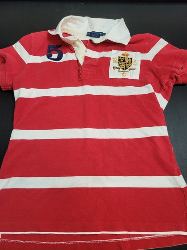 Polo Ralph Lauren Big Crest Patch Pony 3 Cross Rugby Shirt Large