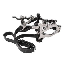 Equine Dental Horse Mouth Gag Speculam Ratchet With Leather Strap Fast Shipping