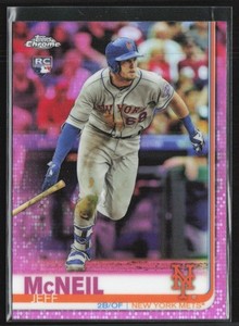Jeff McNeil 2019 Topps Chrome Pink Refractor RC B #152 New York Mets