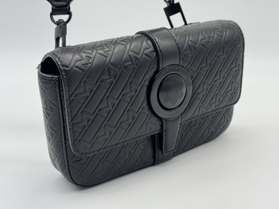 MONTBLANC M PRINT LEATHER CROSSOVER CLUTCH CROSSBODY BAG 100% GENUINE $1300