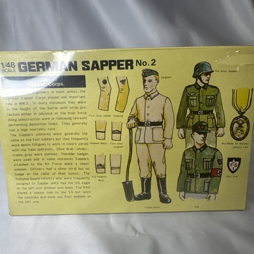 1/48 Bandai German Sapper No 2 Vintage - Picture 5 of 10