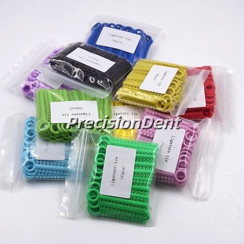 1040 Pcs Dental Orthodontic Elastics Braces Rubber Bands Ligature Ties Ligaduras - Picture 11 of 240