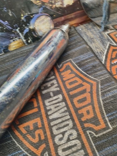 Harley 86-95 1989 Stock FLHT FLHS Slip-on Touring Brida Silenciador 65538-85 - Imagen 5 de 5