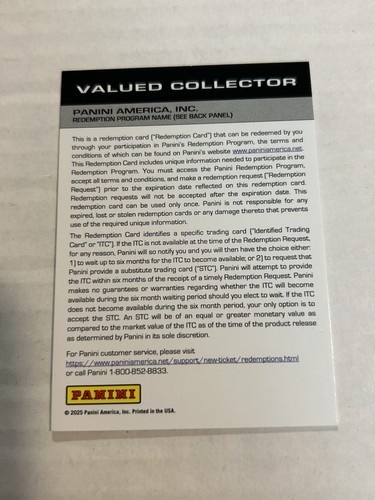 2024-25 PANINI SELECT AMEN THOMPSON FIRMAS REDENCIÓN DE COHETES AUTOMÁTICOS - Imagen 2 de 2