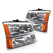 Headlights Assembly Compatible with 2003 2004 2005 2006 Chevy Silverado 1500 ...