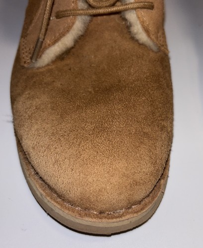 UGG Australia Chestnut hellbraune Lammfellstiefel Schnürstiefel Wildleder Damengröße 10 - Bild 10 von 11