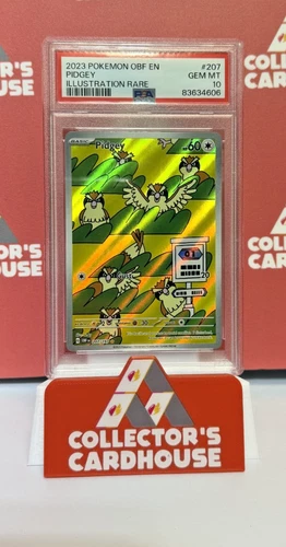 Pidgey | 207/197 | PSA 10 | Obsidian Flames Illustration Rare  | G20