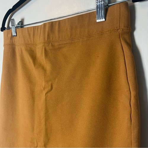 Iris – Women's Pencil Skirt Bodycon Mustard Brown – Sz. XL - Picture 5 of 6