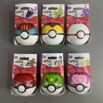 Mega Construx Pokemon Series 23 Lot Of 6 Complete Set Larvitar Tinkatink In Hand