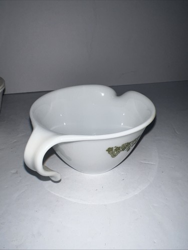Vintage Corelle Corning Spring Blossom Crazy Daisy Green SUGAR & CREAMER 3pc SET - Picture 3 of 8