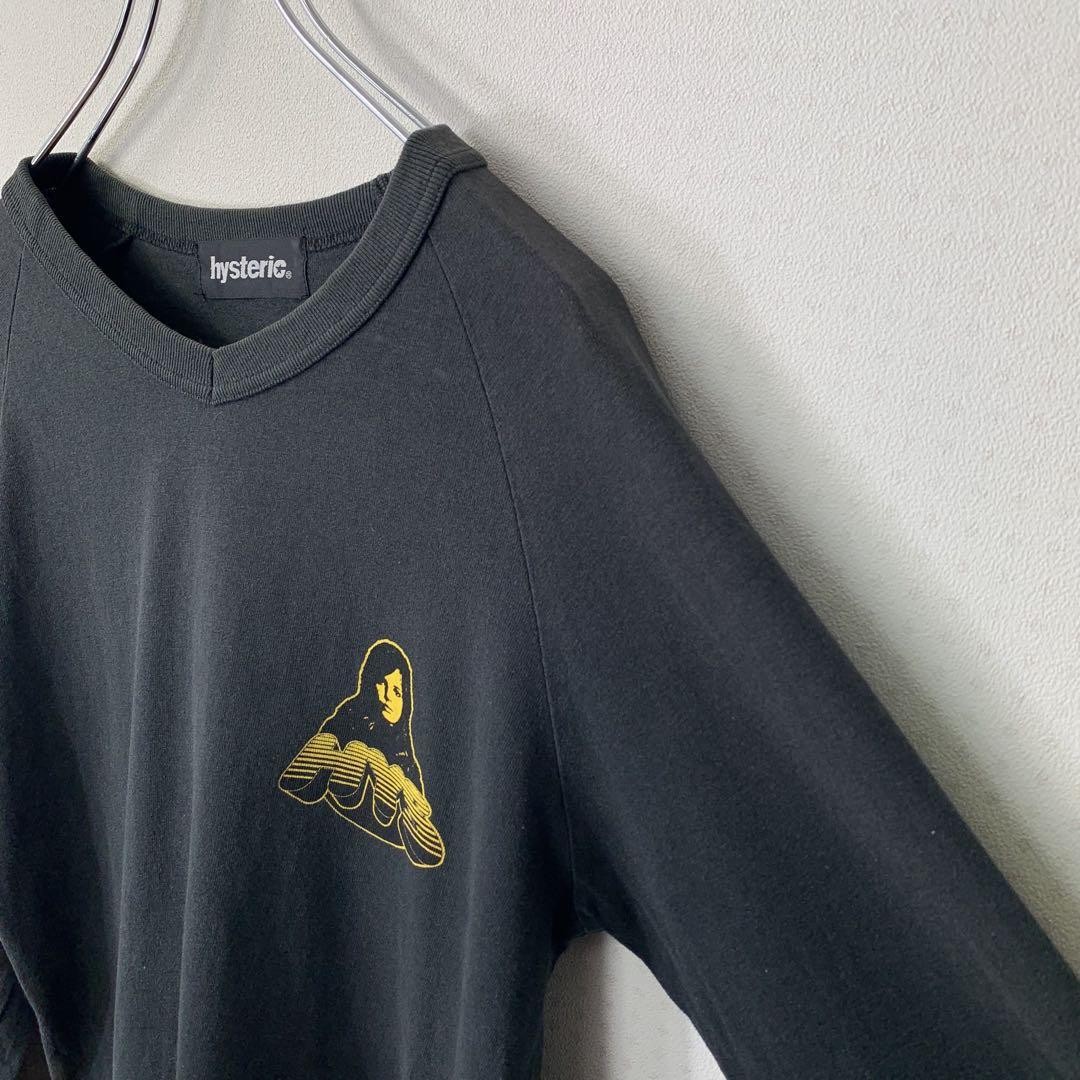 トップス HYSTERIC GLAMOUR long sleeve shirt Y2K Hysteric Glamour Y2K Long Sleeve T-Shirt Black Fade Graphic