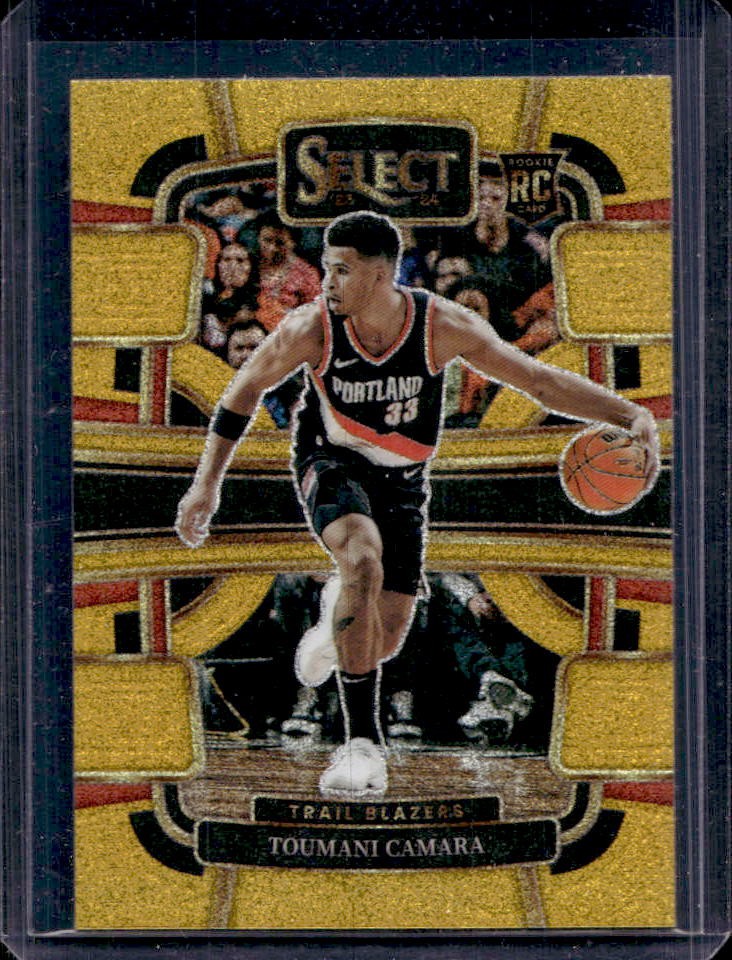 2023-24 Select Toumani Camara RC Gold Glitter Prizms Rookie Concourse #81