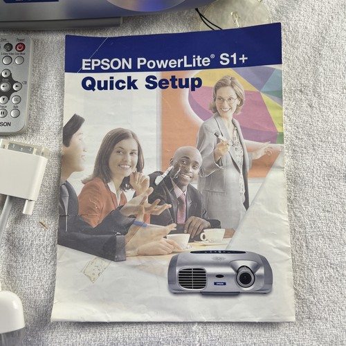 EPSON LCD Power Lite S1+ Projector Model: EMP-S1H w/ Accessories & Carrying Bag - Picture 2 of 24