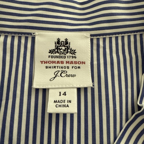 Thomas Mason® for J.Crew Multistripe Plissee Shirt Gr. 14 - Bild 5 von 6
