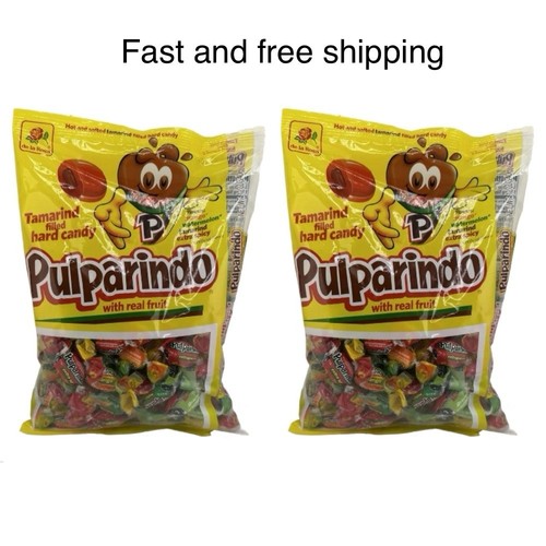 Pulparindo Hard Candy ,Mango ,Tamarind Watermelon ,Spicy Mexican Candy( 2 Packs - Picture 1 of 9
