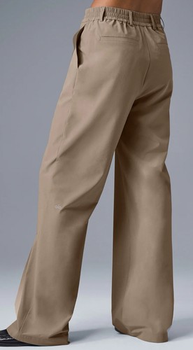 ALO DAMEN HOSE High-Waist Pursuit Trouser (lang hellbraun Gr. M Weite Freizeit SP - Bild 3 von 11