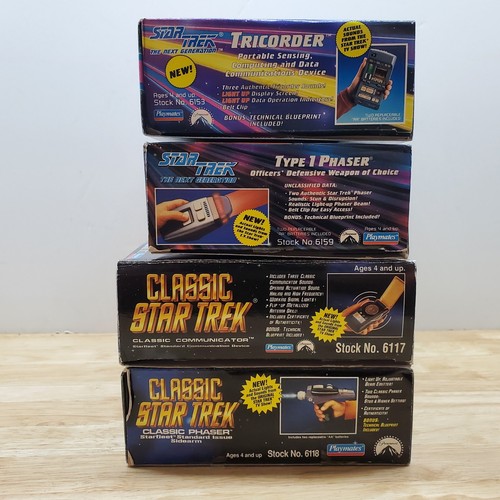 Star Trek The Next Generation Tricorder Type 1 Phaser Classic Scatole Comunicatore - Foto 14 di 15