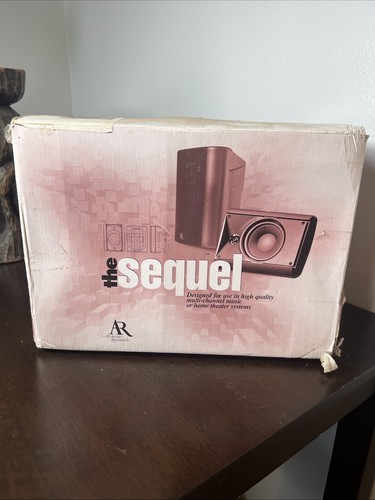 Acoustic Research Edge Sequel Bookshelf Speakers Pair New Unopened