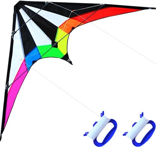 Upgrade Star Rhyme 48 Inch Dual Line Stunt Kite with handle and Outdoor Sport