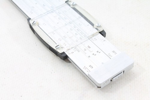 alter Rechenstab mit Etui Reiss Vintage Mathe Schule Lehrmittel - Bild 8 von 17