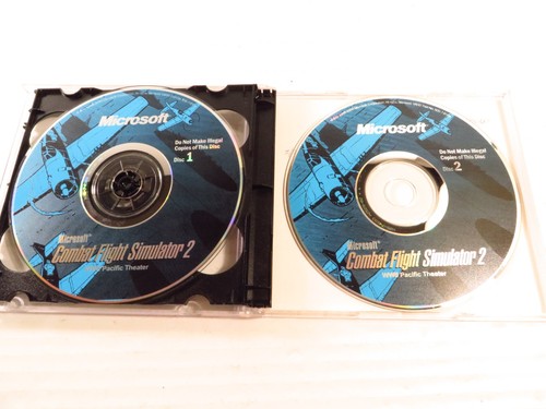 Microsoft Combat Flight Simulator 2 WWII Pacific Theater PC CD-ROM Disc 1 & 2