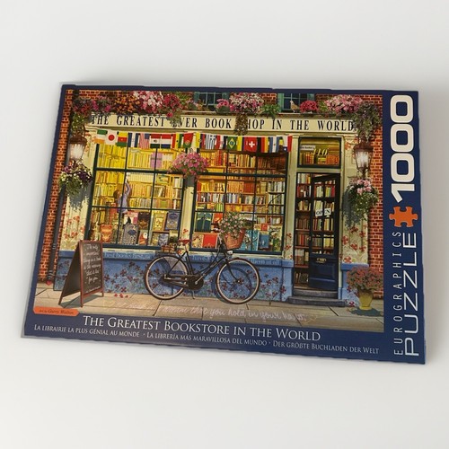 GREATEST EVER BOOK SHOP IN WORLD Charmantes 1000-teiliges eurographisches bibliophiles Puzzle - Bild 1 von 2
