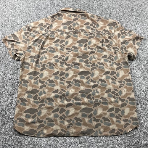 Burlebo Shirt Men 3XL Brown Green Camo Performance Hunting Fishing Outdoor Hike - Picture 14 of 16