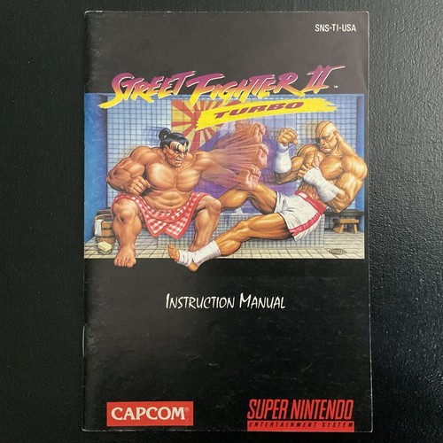 Street Fighter II Turbo SNES Super Nintendo solo manual de instrucciones - Imagen 5 de 6