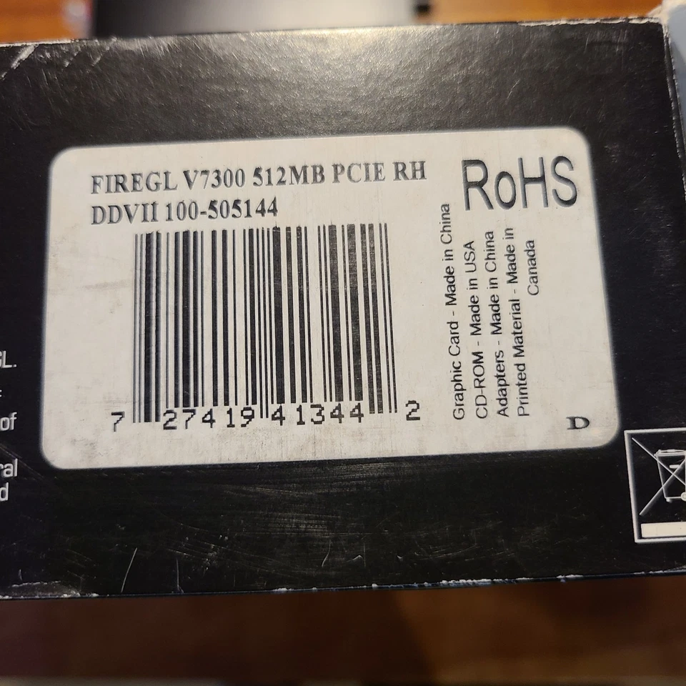 ATI Firegl V7300, 512MB, Dual DVI With Stereo, Graphics Card (RARE NEW IN BOX) - Image 3 of 4