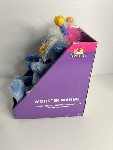 Peluche Gemmy Mitch Monster Maniac blu canta Mahna Mahna/Buon compleanno RARO - Foto 2 di 4
