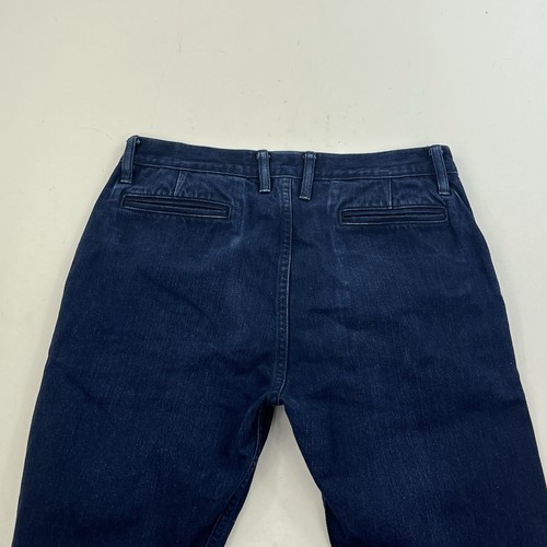 Pantalones chinos de mezclilla 3Sixteen con ribete azul índigo botón mosca talla 32x34 - Imagen 5 de 11