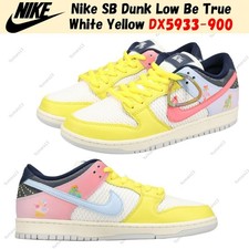 Nike SB Dunk Low Be True White Yellow DX5933-900 Men's Size