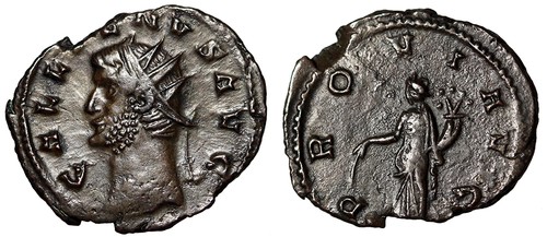 Gallienus Antoninianus "Portrait Left / Providentia" Very Rare - Picture 3 of 5