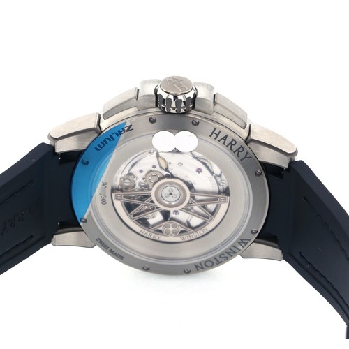 Harry Winston Ocean OCEAHR42ZZ001 silbernes/schwarzes Zifferblatt  - Bild 5 von 5