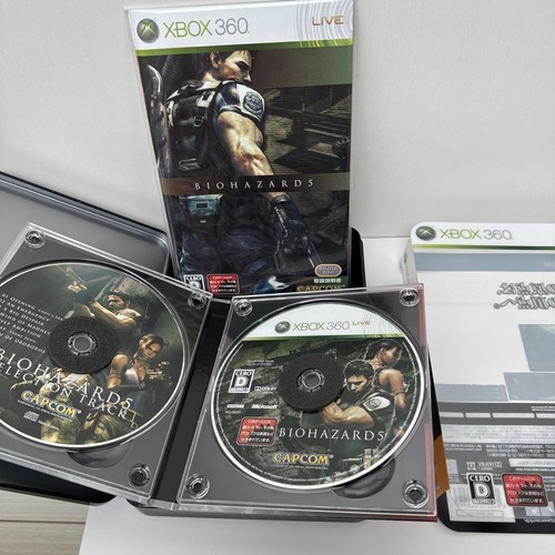 Resident Evil 5 Deluxe Edition Xbox 360 Japan Steelbook Biohazard 5 Capcom - Picture 4 of 7