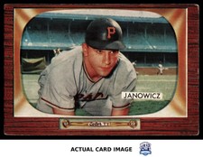 1955 Bowman #114 VIC JANOWICZ Pittsburgh Pirates VG (CREASE)